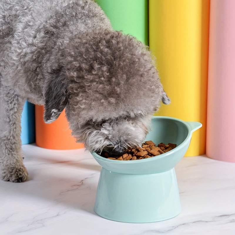 Premium Elevated Nordic-Style Tilted Pet Food Bowl