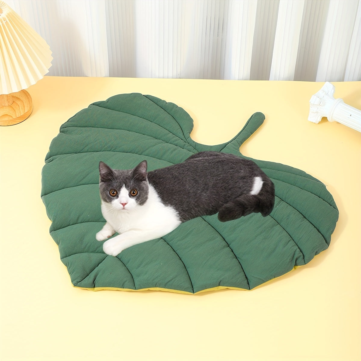 Springtime Leaf Pet Mat |Perfect Floor Cushion | Reversible 20x27 in.