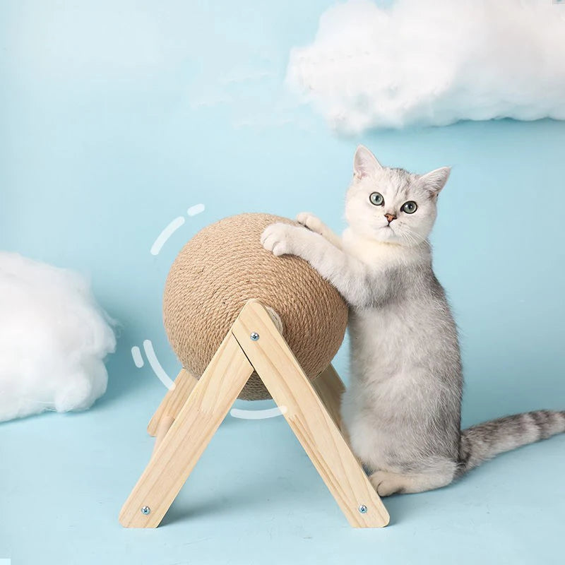 Cat Scratching Ball Toy | Sisal Rope Ball