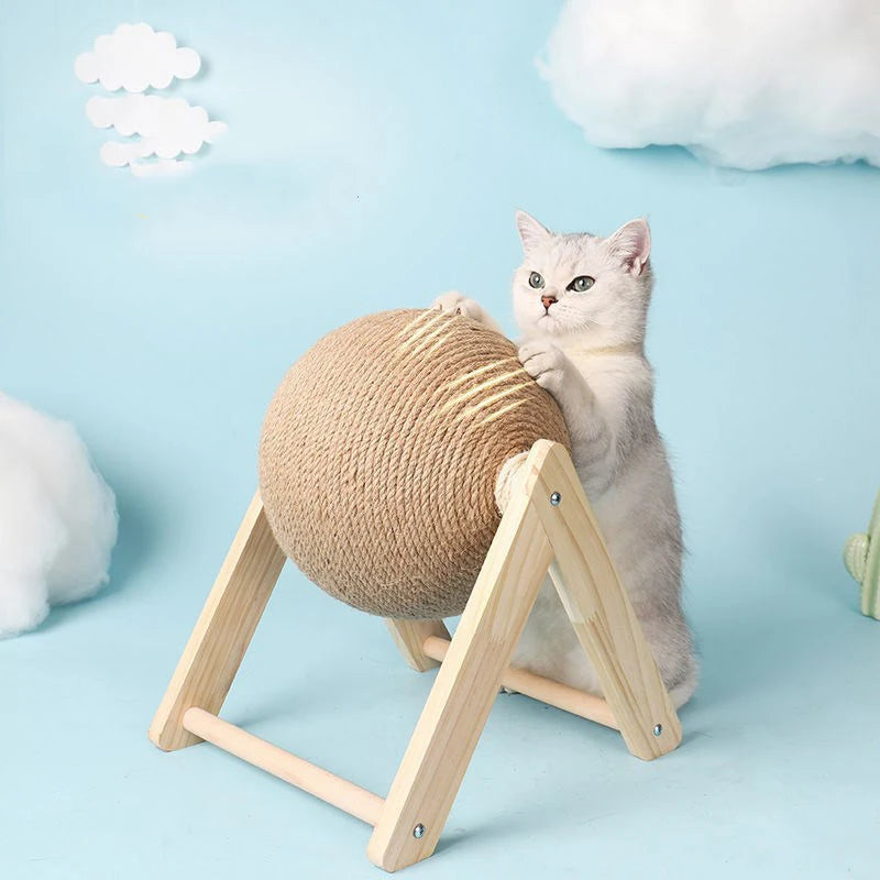 Cat Scratching Ball Toy | Sisal Rope Ball