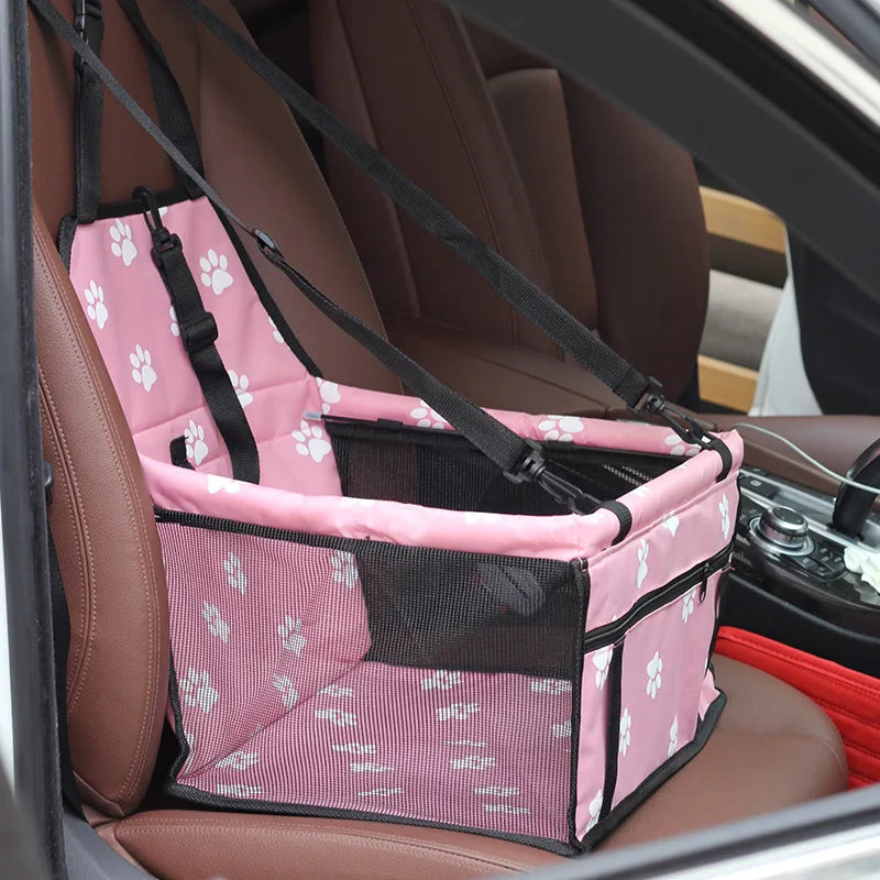 Dog Car Carrier Seat | Car Seat Line | Waterproof Basket | Folding Hammock | Multiple Colors