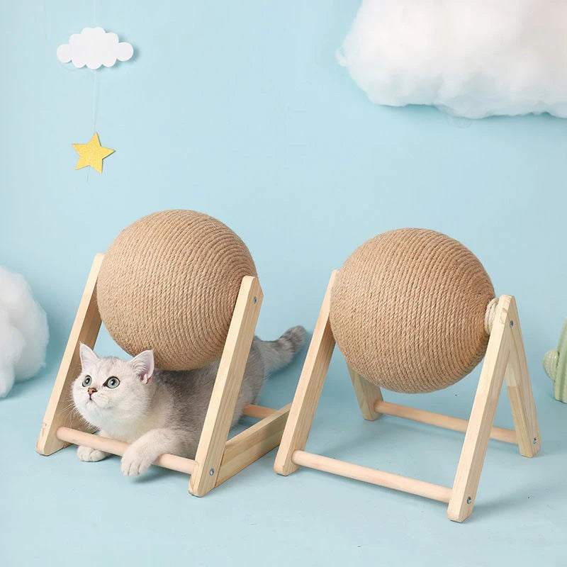 Cat Scratching Ball Toy | Sisal Rope Ball