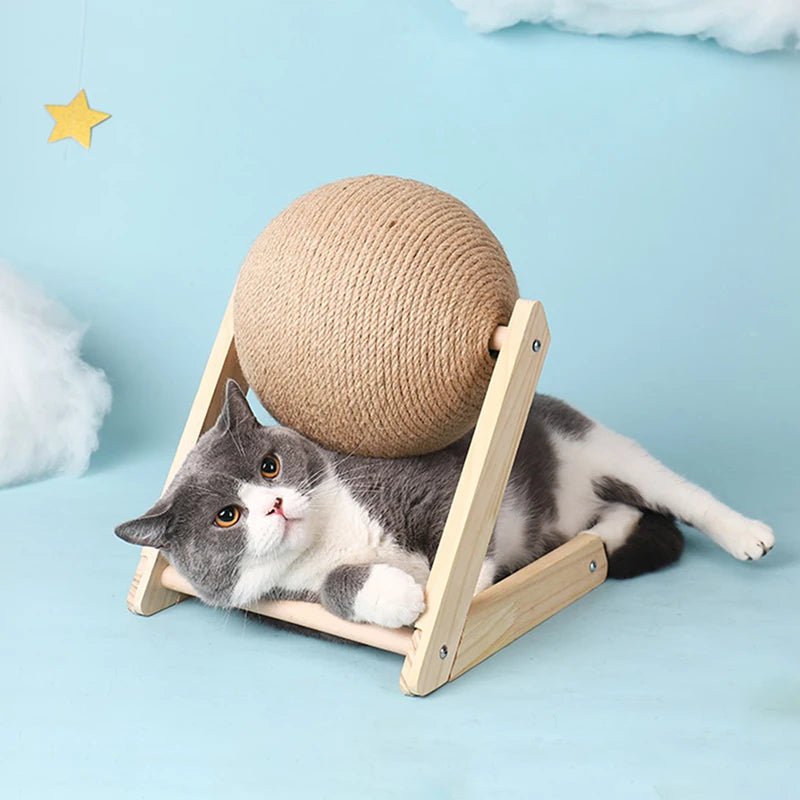 Cat Scratching Ball Toy | Sisal Rope Ball