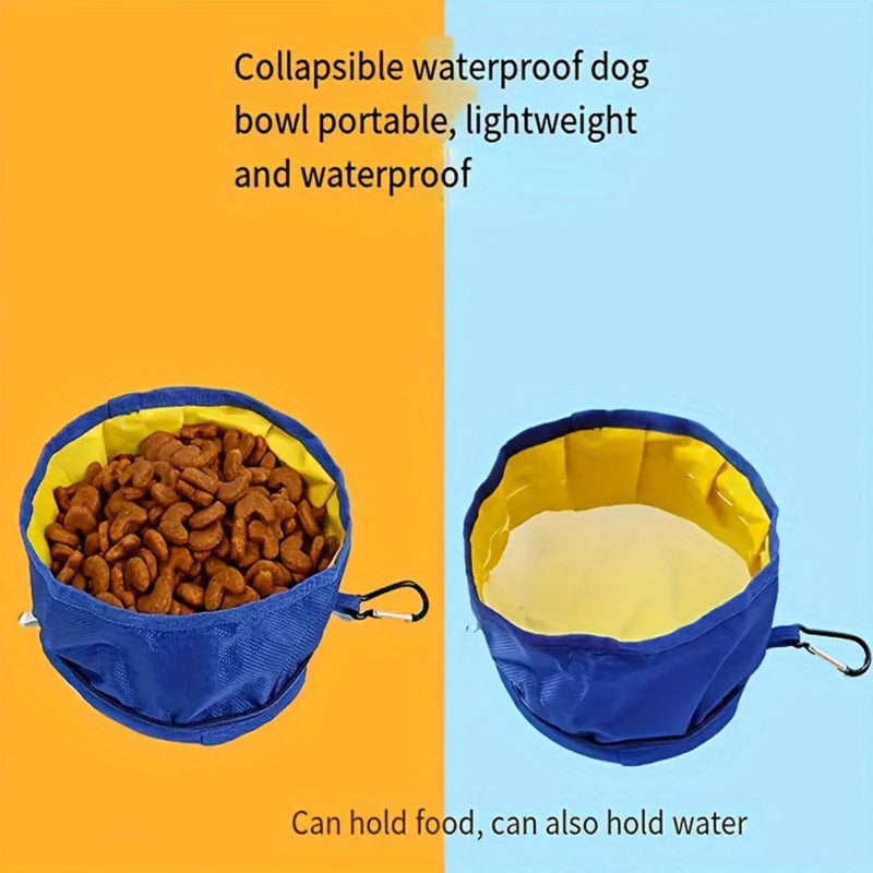 Portable Pet Water and Food Feeder Bowl | Waterproof | Bite Resistant