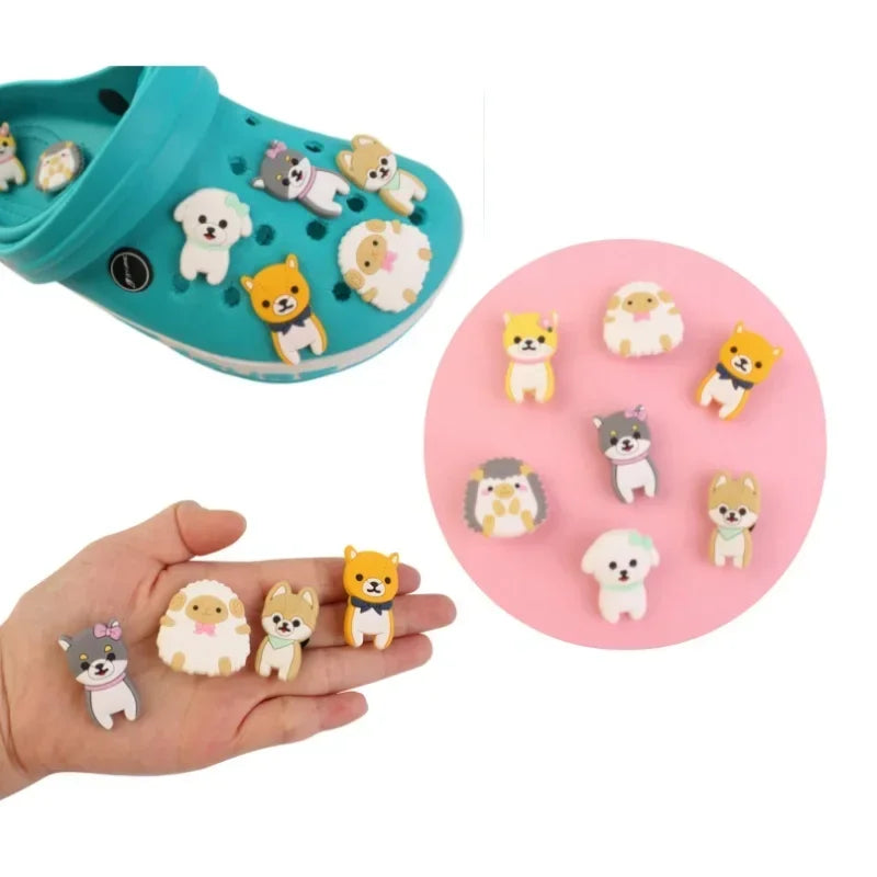 Fashionable Dog Shoes | Wear-resistant | Breathable | Skid-proof | Set of 2 | Blue Pink Yellow