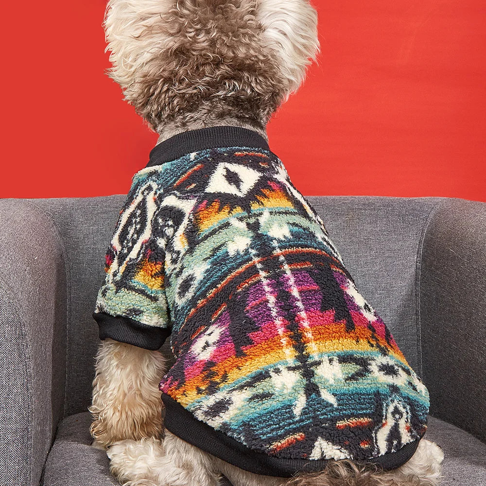 Warm Woolen Fleece Sweater for Dogs | Multiple Colors/Patterns