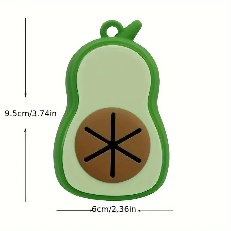 1 Cute Avocado Dispenser + 1 Roll of Garbage Bags (Poop Bags)