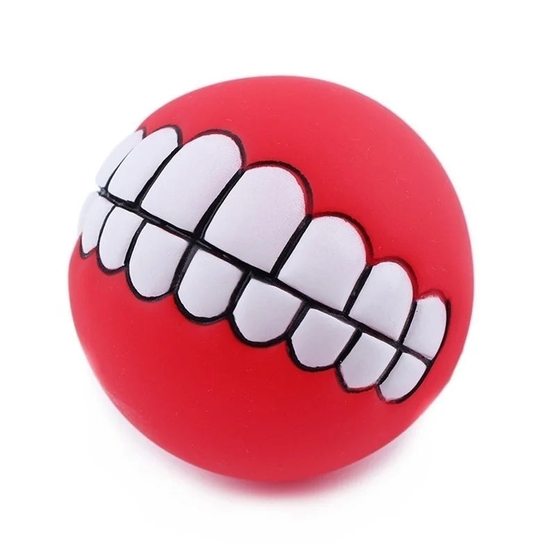 Dog Ball Teeth Silicone | Chew Toy with Sound