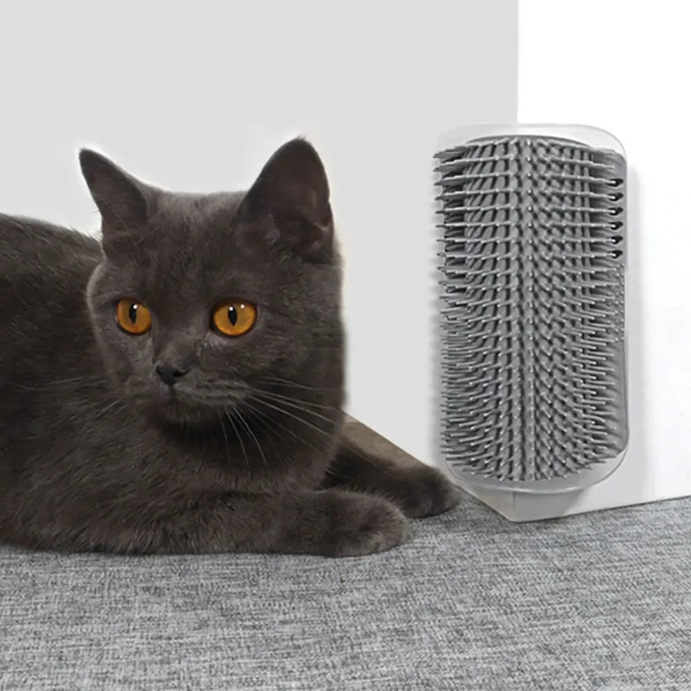 Cat Corner Fur Scrubber | Massager | Comb