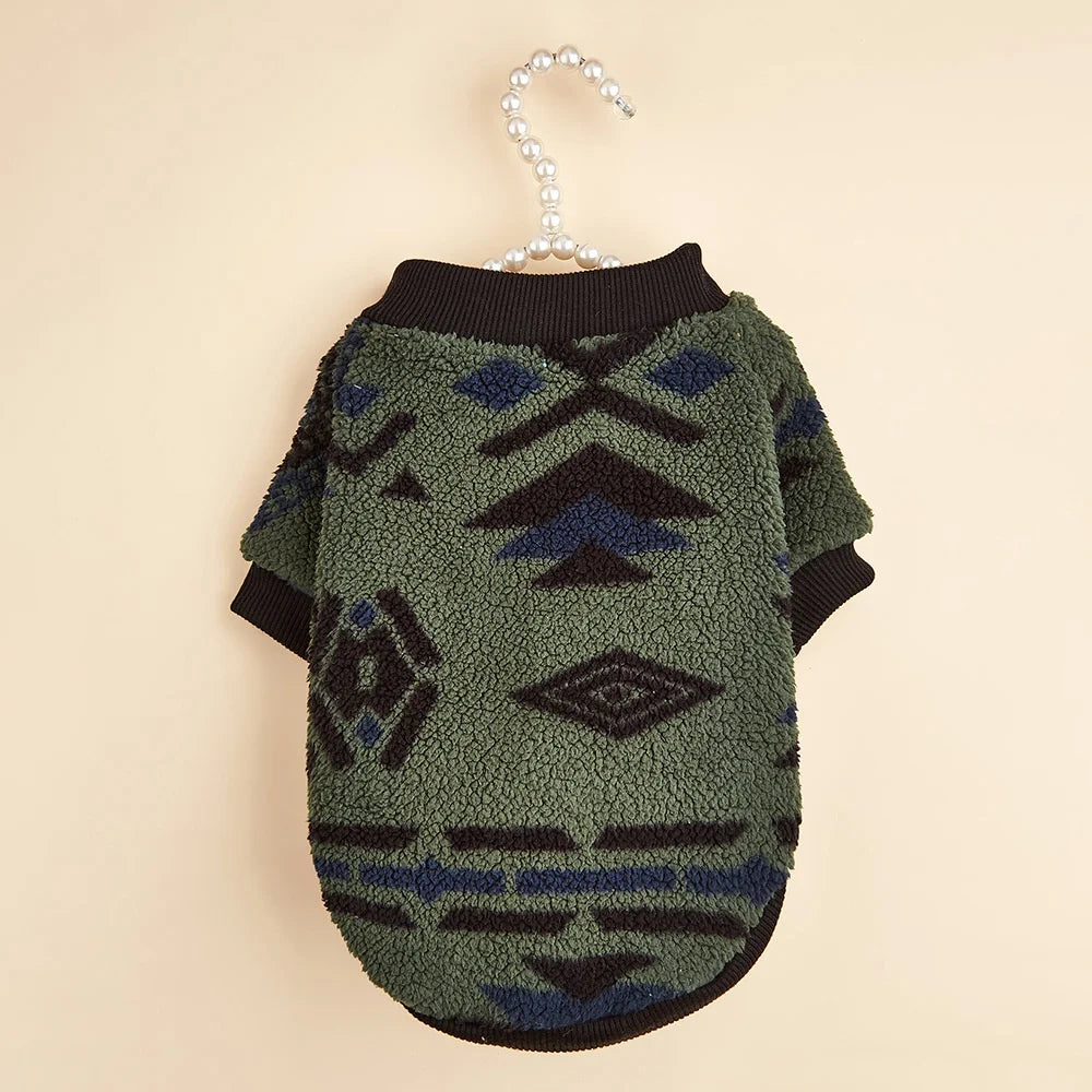 Warm Woolen Fleece Sweater for Dogs | Multiple Colors/Patterns