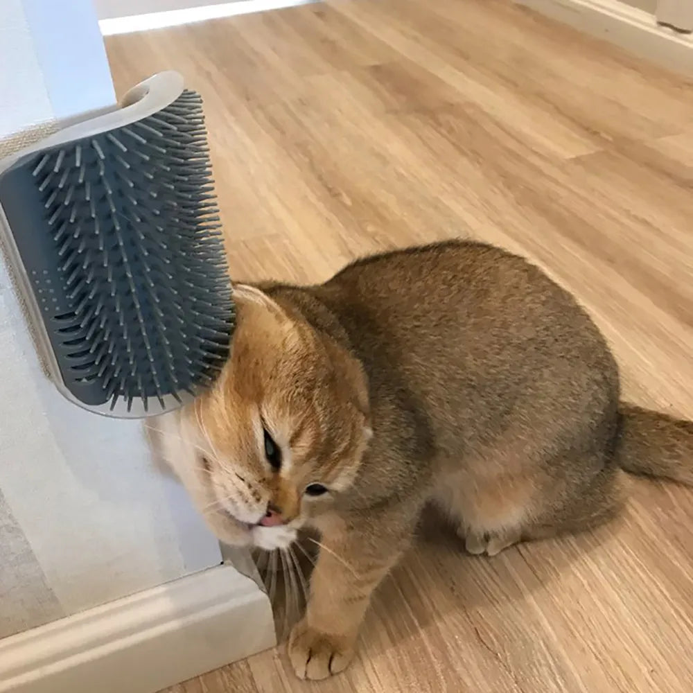 Cat Corner Fur Scrubber | Massager | Comb