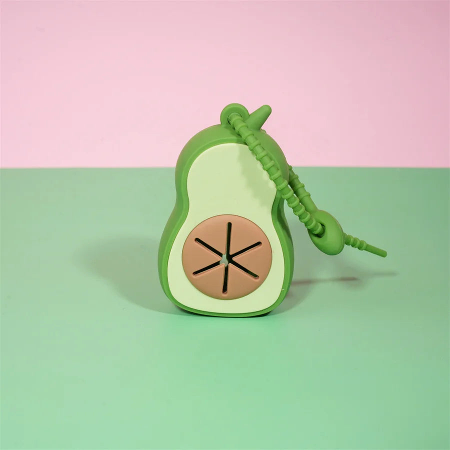 1 Cute Avocado Dispenser + 1 Roll of Garbage Bags (Poop Bags)