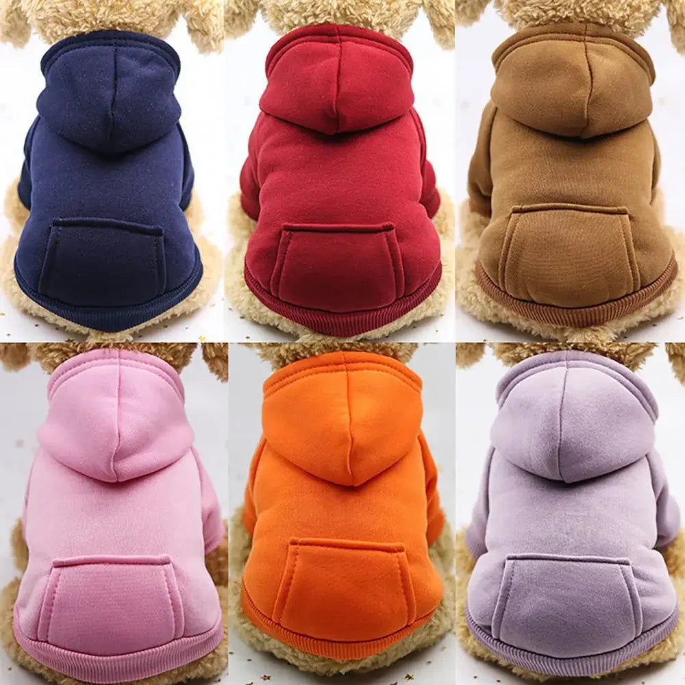 Pet Hooded Sweatshirt for Dogs and Cats with Pocket