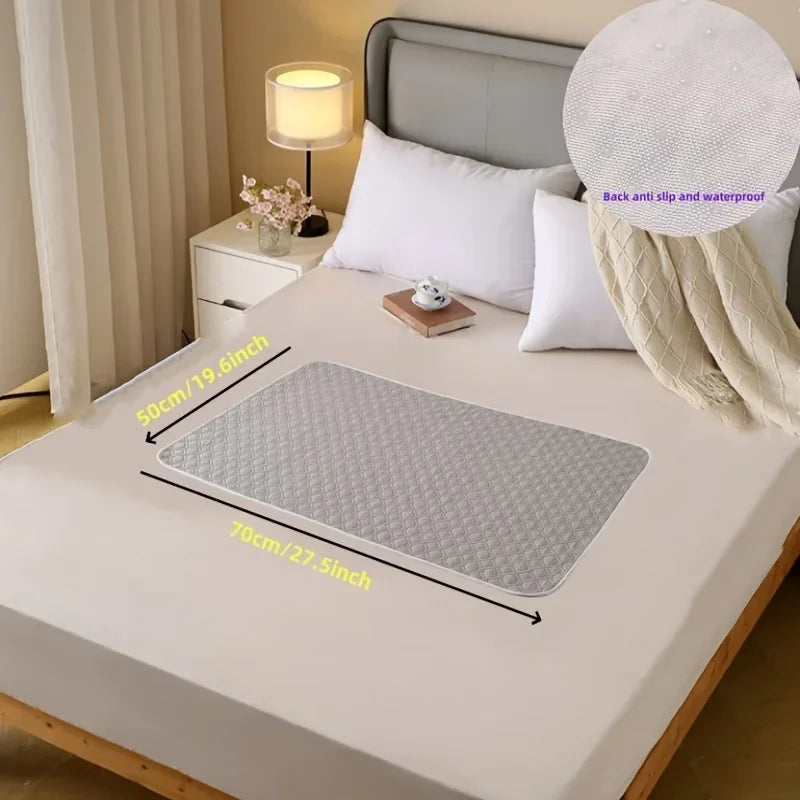 Washable Incontinence Pads for Elderly & Pets - Leak-Proof Bed Care Mats