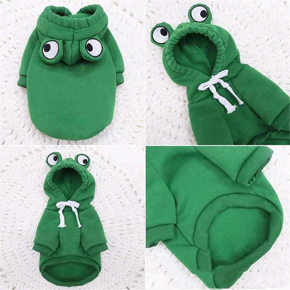 Cute Froggy Dog Hoodie