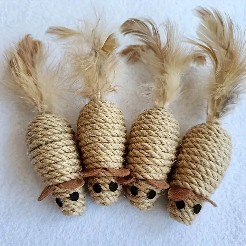 Sisal Mouse Cat Toy | Natural | Eco-friendly