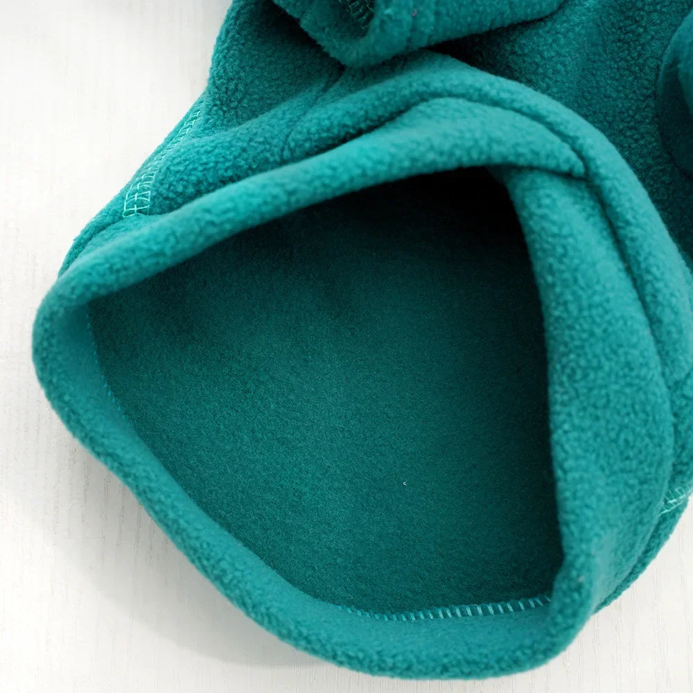 Warm Cozy Polar Fleece Dog or Cat Winter Coat | Red Grey Yellow Teal