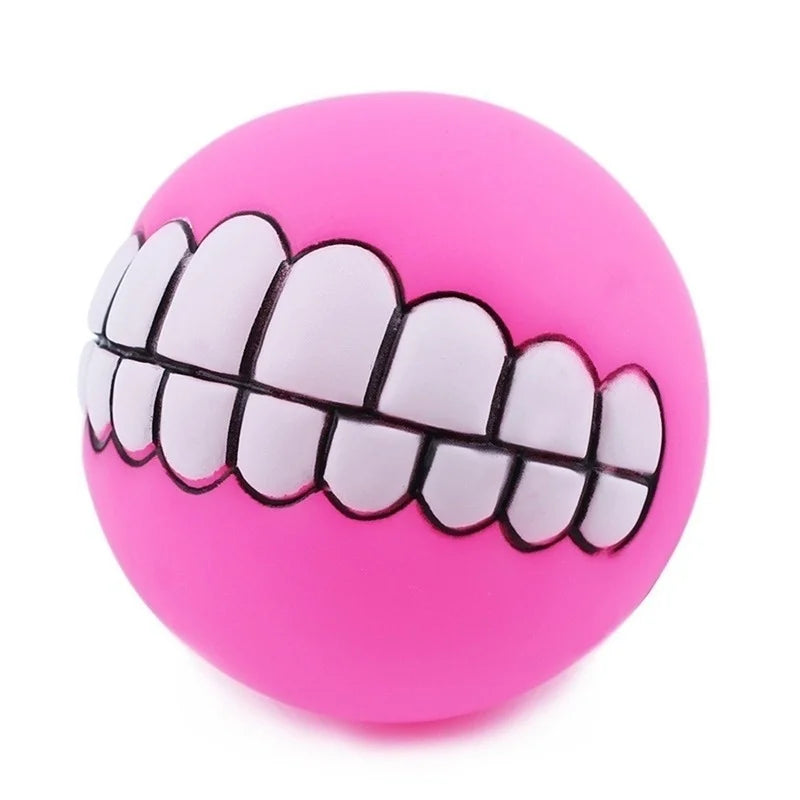 Dog Ball Teeth Silicone | Chew Toy with Sound