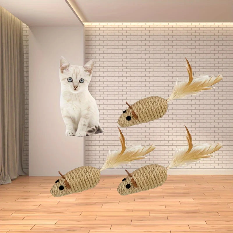 Sisal Mouse Cat Toy | Natural | Eco-friendly
