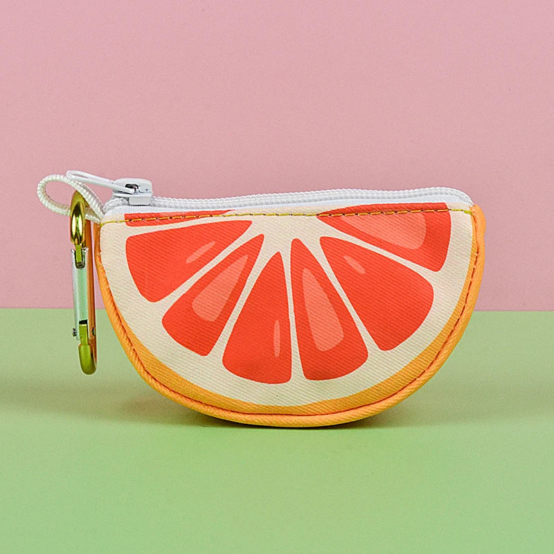Cute Summer Fun Fruit Pet Garbage Bag Holder (Bags not Included) | Lime Lemon Strawberry Grapefruit | Clip-on