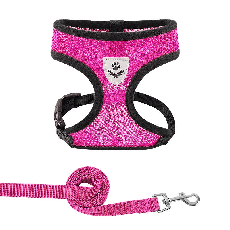 Summer Cat or Dog Harness Adjustable Vest | Polyester Mesh | Breathable