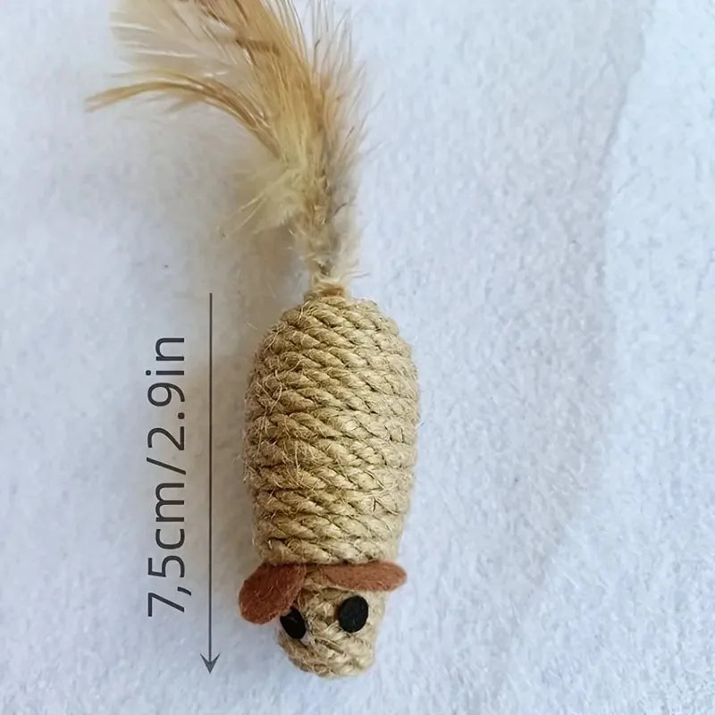 Sisal Mouse Cat Toy | Natural | Eco-friendly