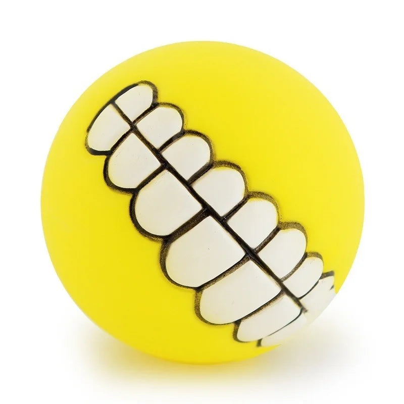Dog Ball Teeth Silicone | Chew Toy with Sound