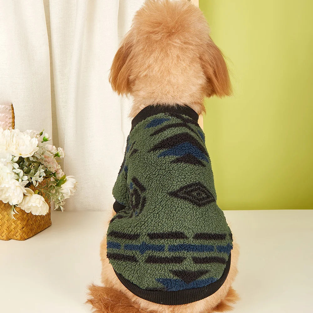 Warm Woolen Fleece Sweater for Dogs | Multiple Colors/Patterns