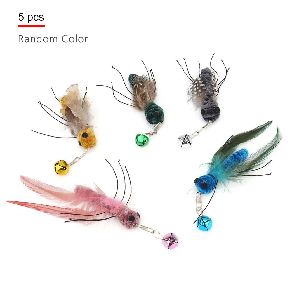 5pcs Teaser Replacements for Cat Toy