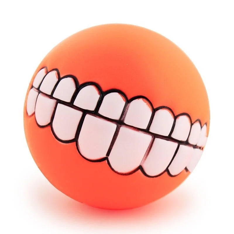 Dog Ball Teeth Silicone | Chew Toy with Sound