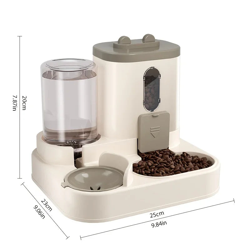 2in 1 Cat or Dog Food Dispenser |
Water and Food Integrated | Fully Automatic | Pink Yellow Blue Gray