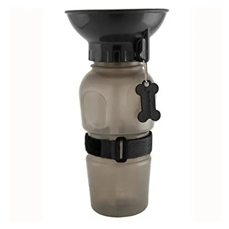 Squeeze and Fill Portable Dog Water Bottle | Pink Blue Grey