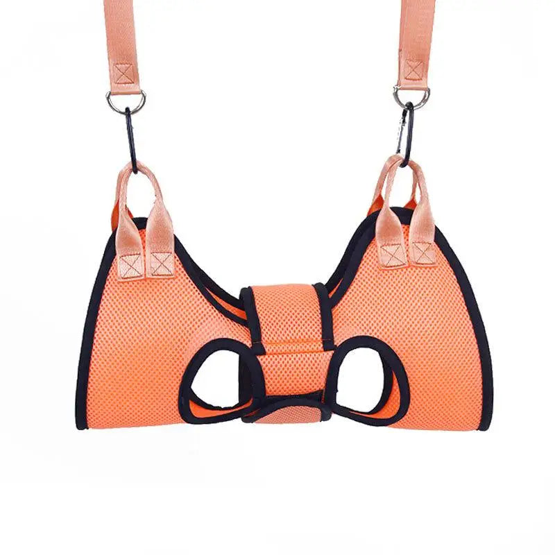 Peppy Orange Dog or Cat Bath Sling Hammock for Grooming