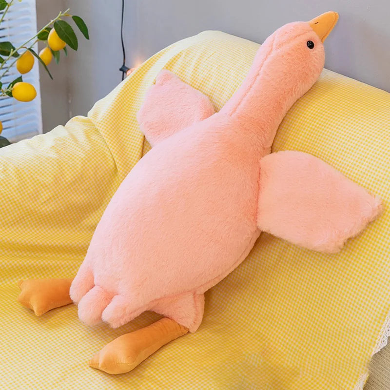 XL Soft Ducky Dog Snuggle Chew Toy | Pink White Yellow