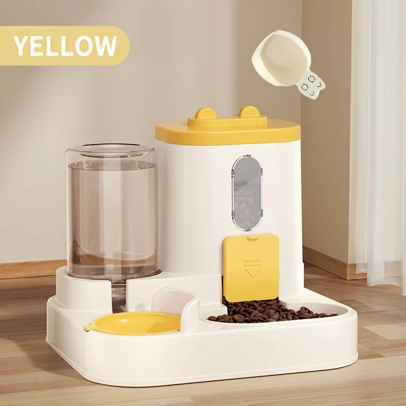 2in 1 Cat or Dog Food Dispenser |
Water and Food Integrated | Fully Automatic | Pink Yellow Blue Gray