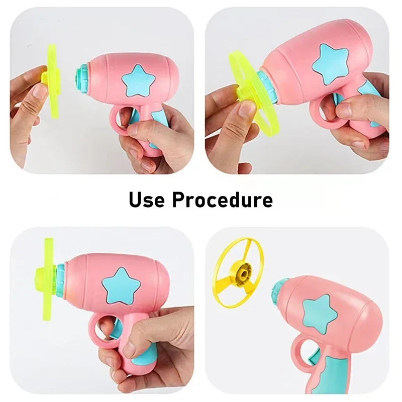 Fun Cat Toy Interactive Launcher for Puppies and Kittens | Soft Ball Gun or Flying Disc Gun