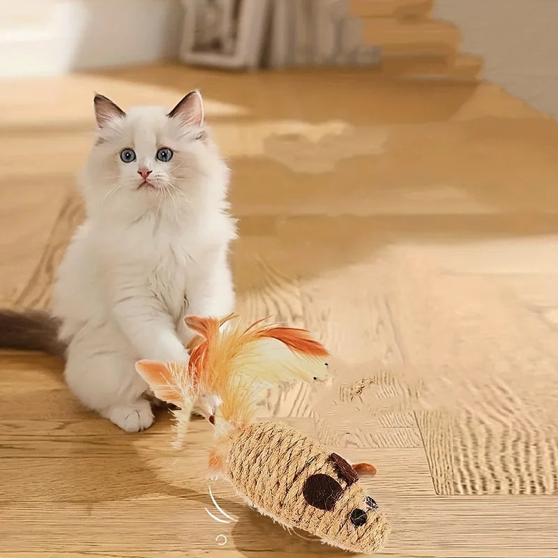 Sisal Mouse Cat Toy | Natural | Eco-friendly