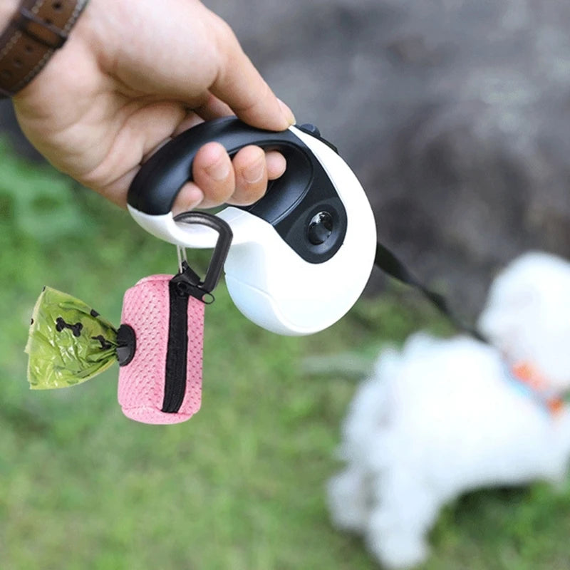 Mesh Dog Poop Pickup Bag | Pink Navy Black Purple Rose | Clip-on (Bags not Included)