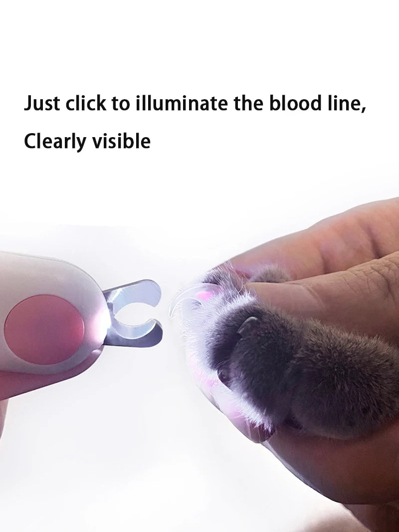 LED Light Cat or Dog Nail Clipper