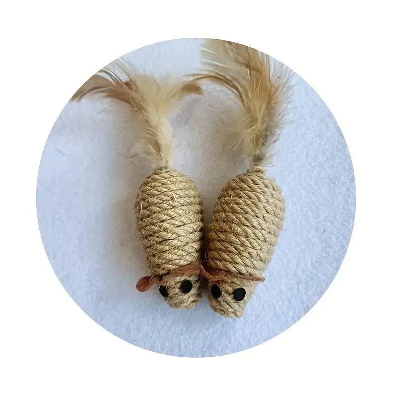 Sisal Mouse Cat Toy | Natural | Eco-friendly