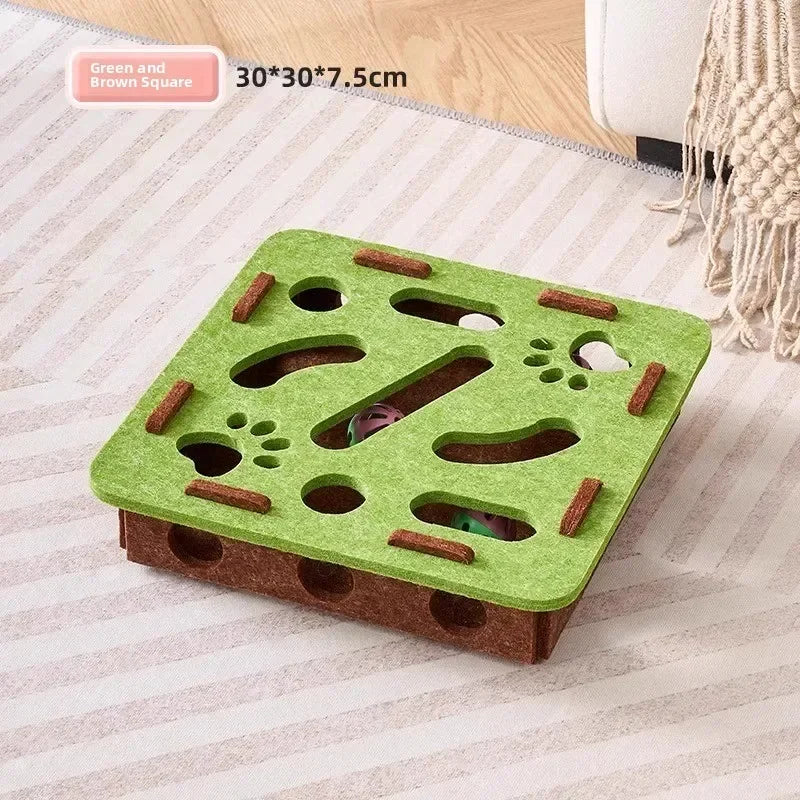 Cat and Dog Mental Stimulation Puzzle Toy | Felt Puzzle Box