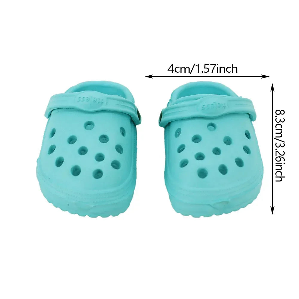 Fashionable Dog Shoes | Wear-resistant | Breathable | Skid-proof | Set of 2 | Blue Pink Yellow