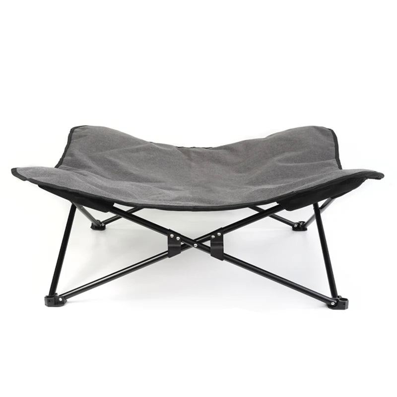 Elevated Outdoor Camping Foldable Pet Bed with Support and Mattress