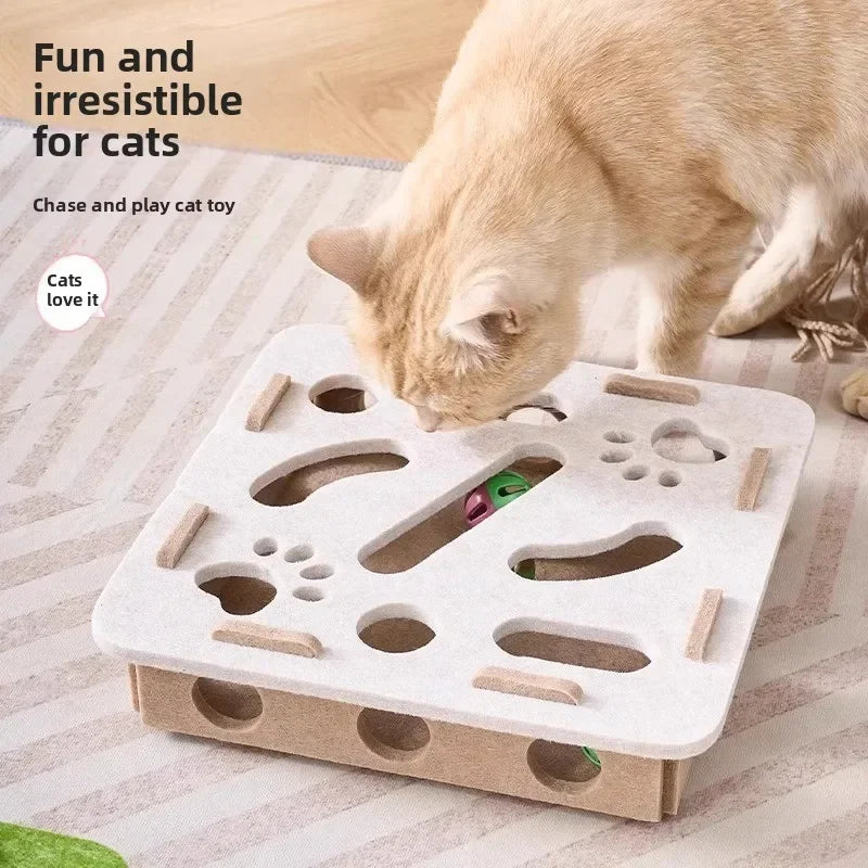 Cat and Dog Mental Stimulation Puzzle Toy | Felt Puzzle Box