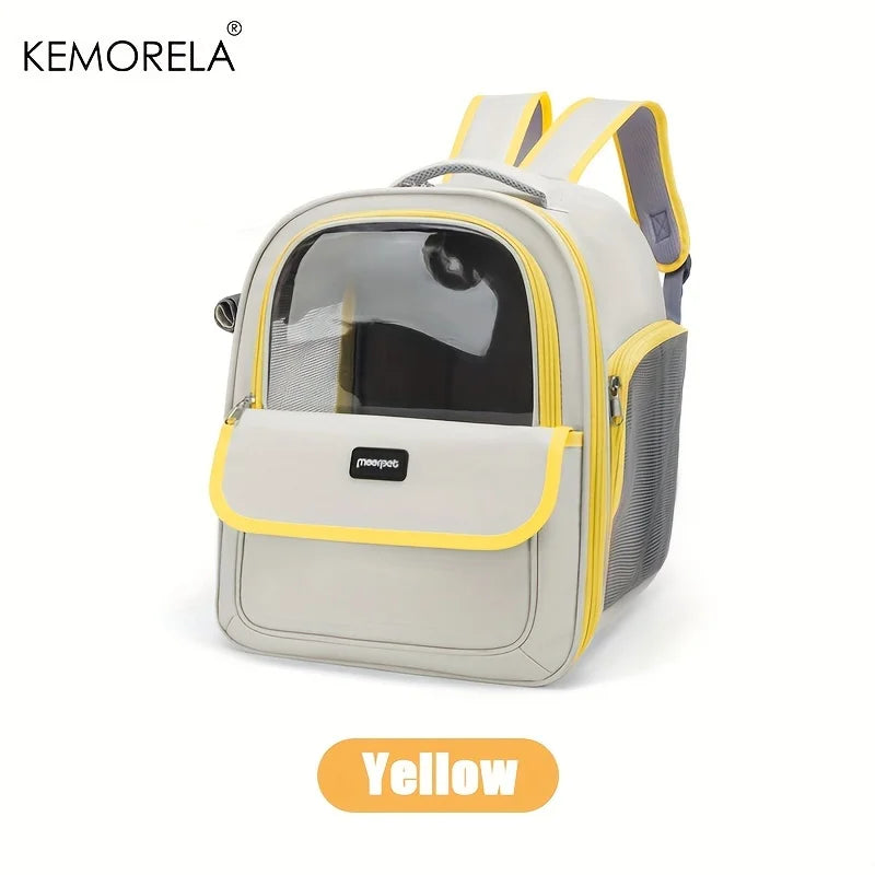Boxy Astronaut Pet Backpack for Cats And Dogs | Yellow Black Pink Grey