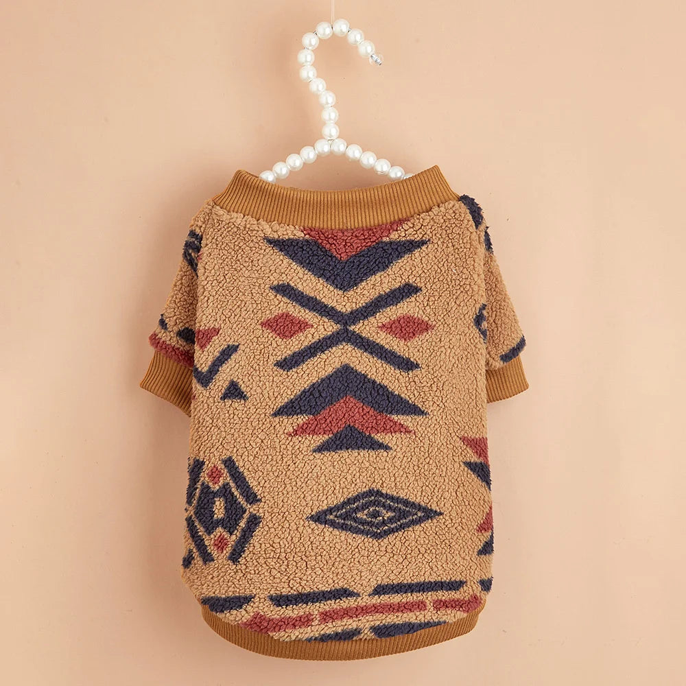 Warm Woolen Fleece Sweater for Dogs | Multiple Colors/Patterns