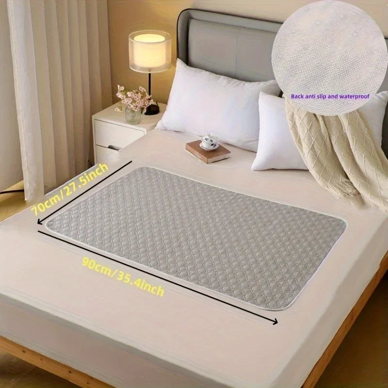 Washable Incontinence Pads for Elderly & Pets - Leak-Proof Bed Care Mats