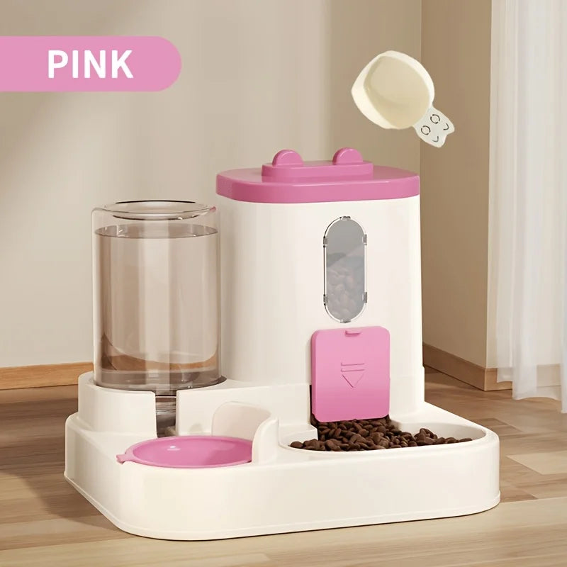 2in 1 Cat or Dog Food Dispenser |
Water and Food Integrated | Fully Automatic | Pink Yellow Blue Gray