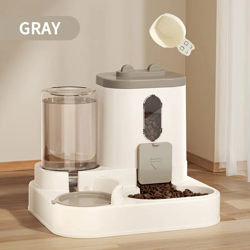 2in 1 Cat or Dog Food Dispenser |
Water and Food Integrated | Fully Automatic | Pink Yellow Blue Gray