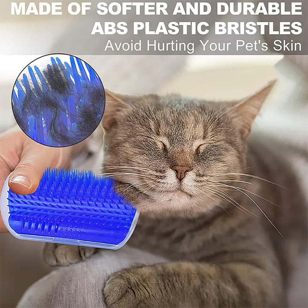 Cat Corner Fur Scrubber | Massager | Comb